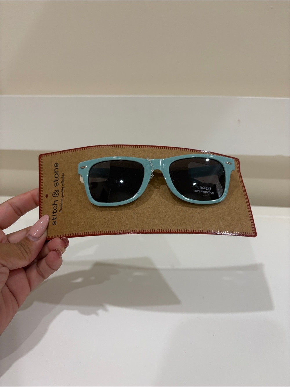 Stitch & Stone Kids' Light Turquoise Sunglasses with UV400 Protection